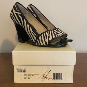 Micheal Kors Iliana Zebra Wedge